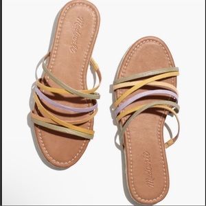 MADEWELL Colorful Leather Espadrille Sandals. Could fit 8.5-9.